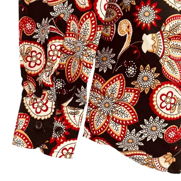NWT Silver Stone Floral Collection Men's Shirt Small Modern Fit Button Down $149 - Picture 5 of 12